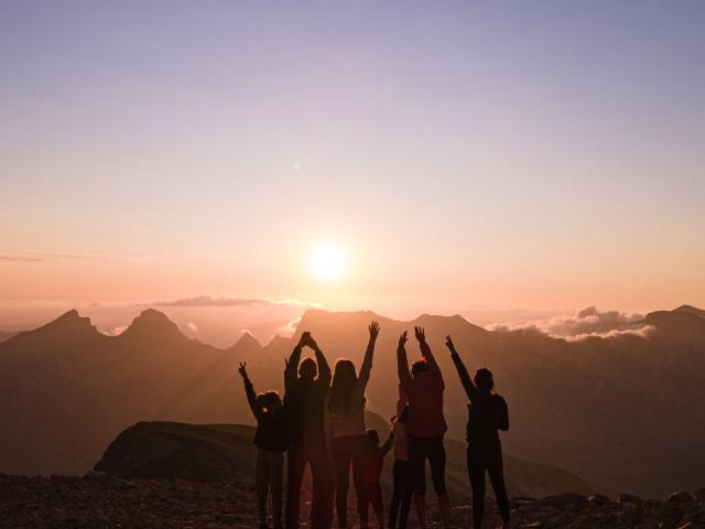 Coucher de soleil dans Le Dévoluy