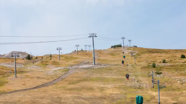 Travaux de contruction de la télécabine du Jas à Superdévoluy